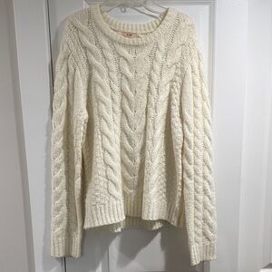 Miami Ivory Cable Knit Sweater